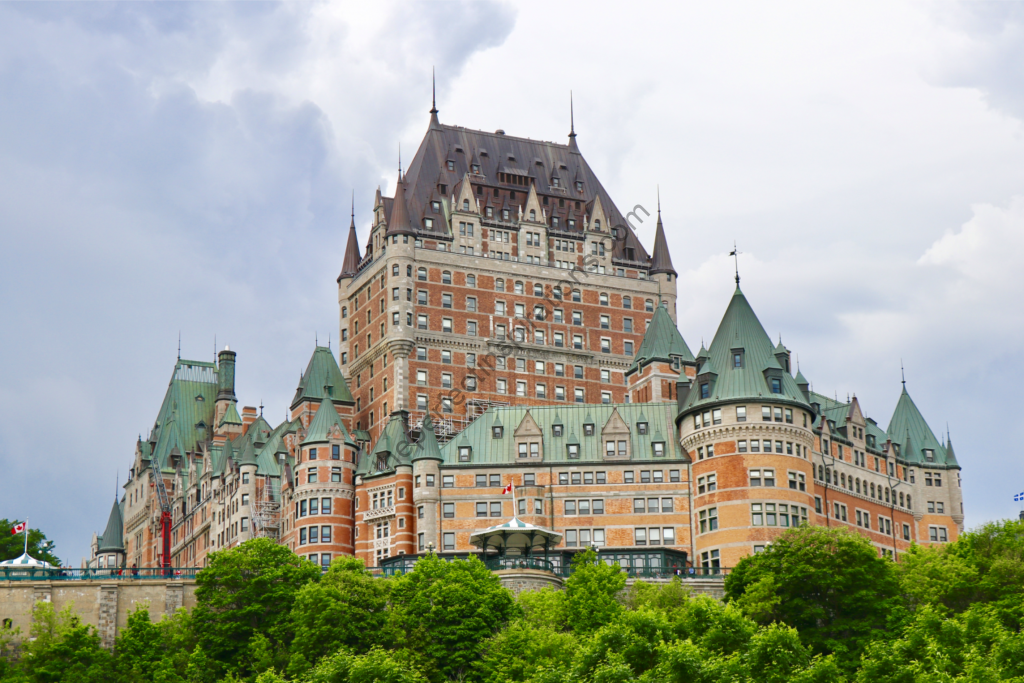 Fairmont Le Château Frontenac Greeting Card • The Perfect Inspirations